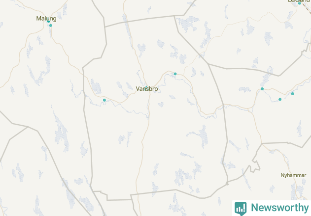 Karta över Vansbro kommun