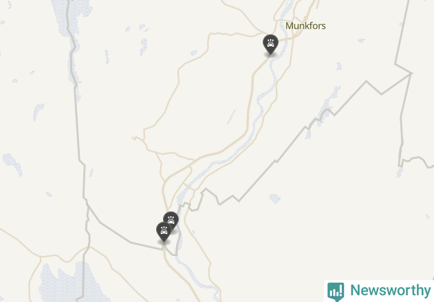 Karta över viltolyckor i Munkfors kommun