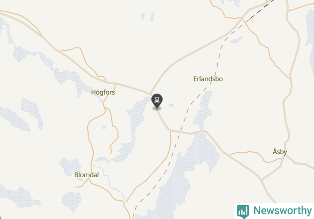 Karta över viltolyckor i Norbergs kommun