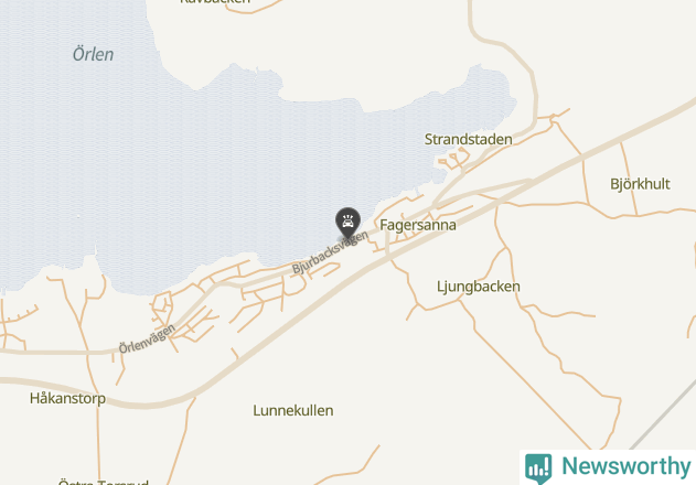 Karta över viltolyckor i Tibro kommun