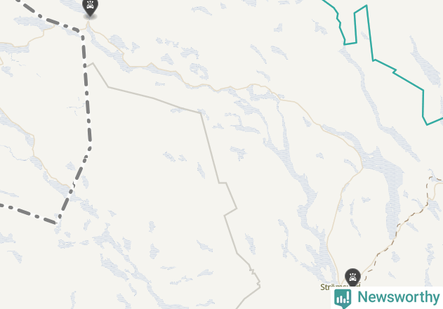 Karta över viltolyckor i Strömsunds kommun