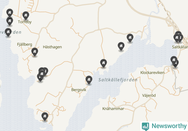 Karta över Munkedals kommun