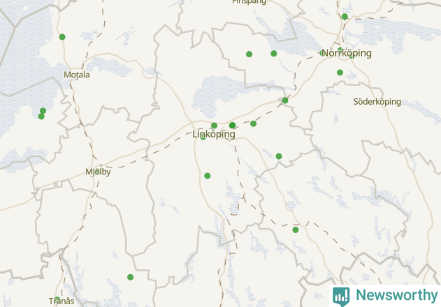 Karta över Linköpings kommun