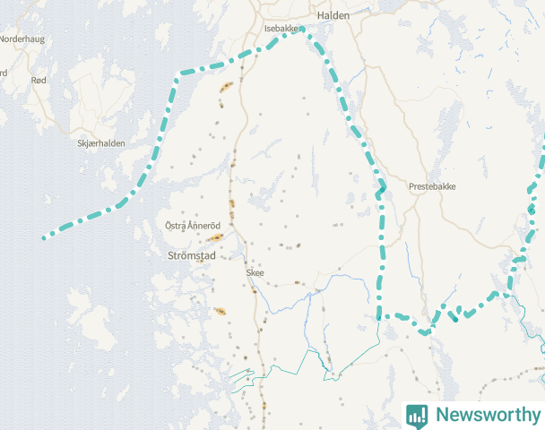 Karta över Strömstads kommun