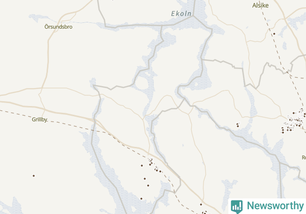 Karta över Håbo kommun