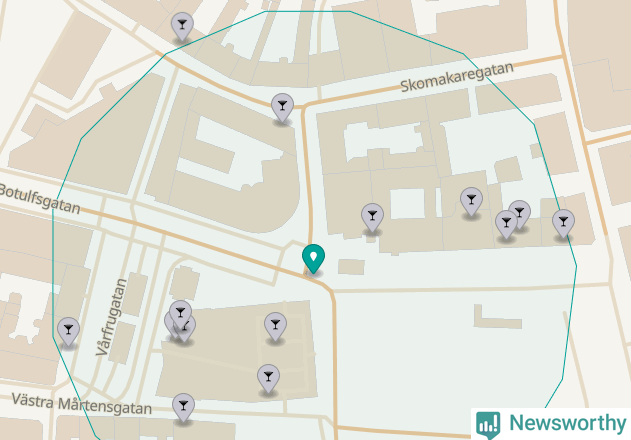 Karta över Lunds kommun