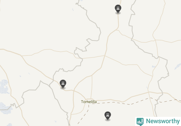 Karta över Tomelilla kommun