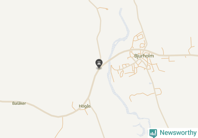 Karta över viltolyckor i Bjurholms kommun