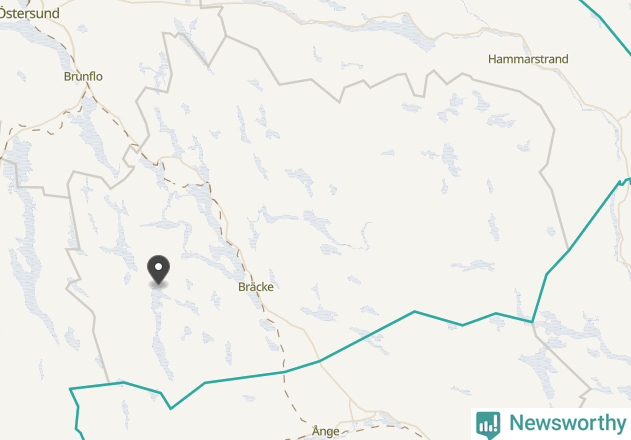 Karta över väderstationer i artikeln