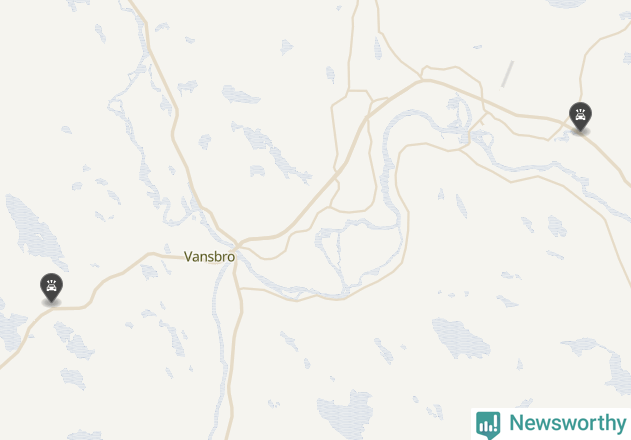 Karta över viltolyckor i Vansbro kommun