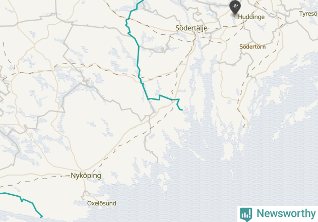 Karta över Oxelösunds kommun