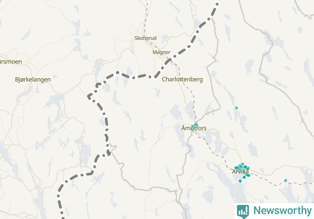 Karta över Eda kommun