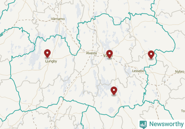 Karta över väderstationer