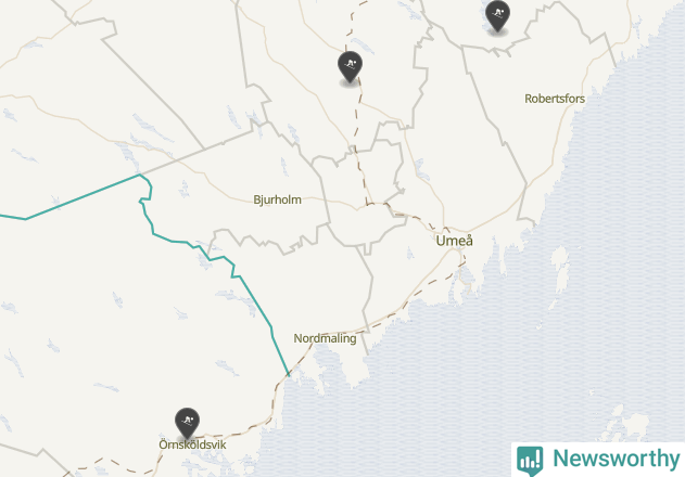 Karta över Vännäs kommun