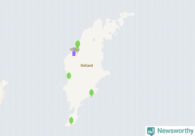 Karta över Gotlands kommun