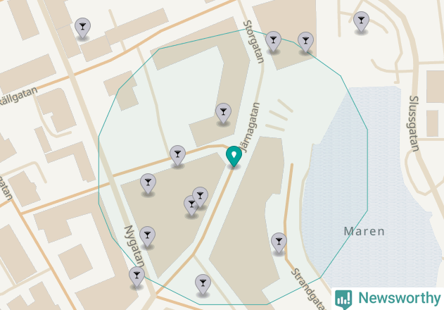 Karta över Södertälje kommun