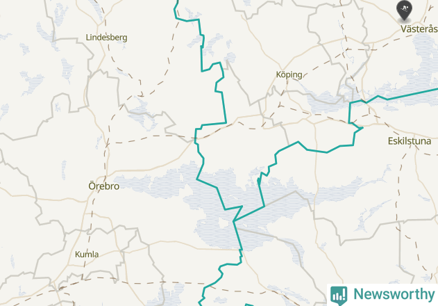 Karta över Kumla kommun