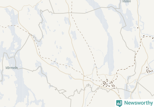 Karta över Kils kommun