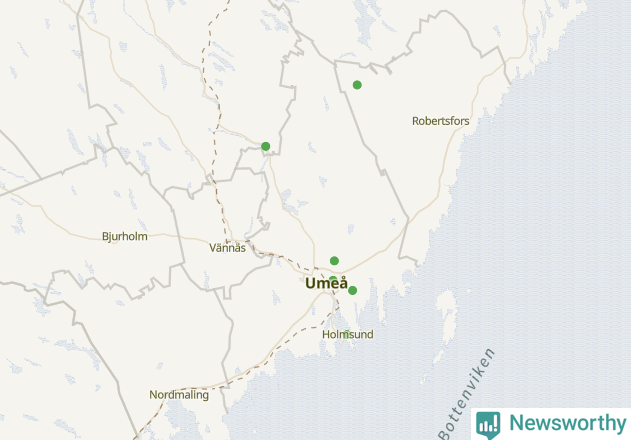 Karta över Umeå kommun
